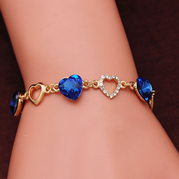 2Pcs/Set Beads Bracelet for Lovers Natural Stone Heart Magnet Couple  Bracelets Friendship Jewelry,