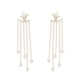 Stylish Gold/ Silver Color Star Earrings